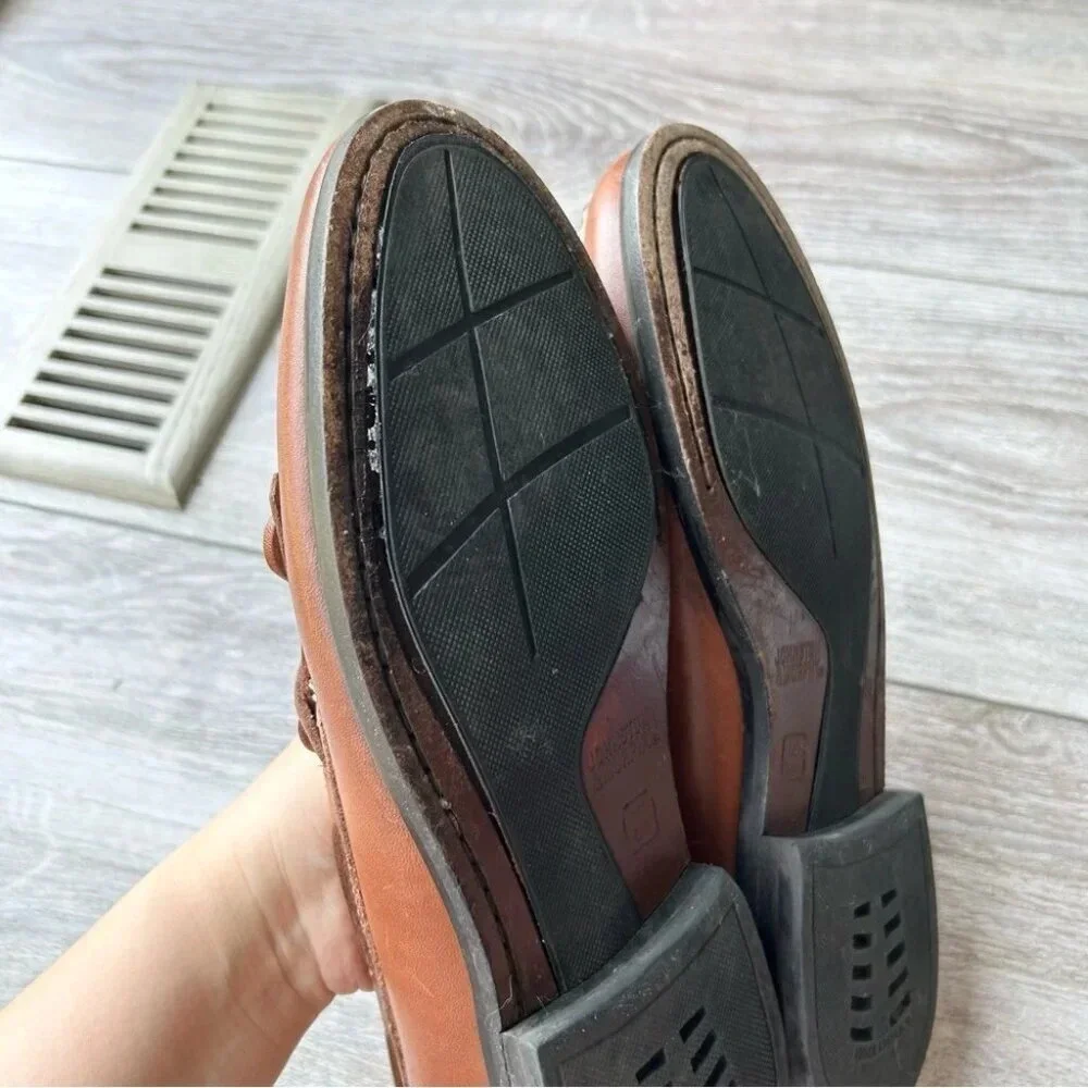 Johnston & Murphy Tassel Brown Leather Loafer
